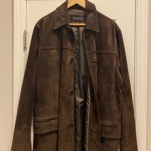 Men's Brown Leather Coat